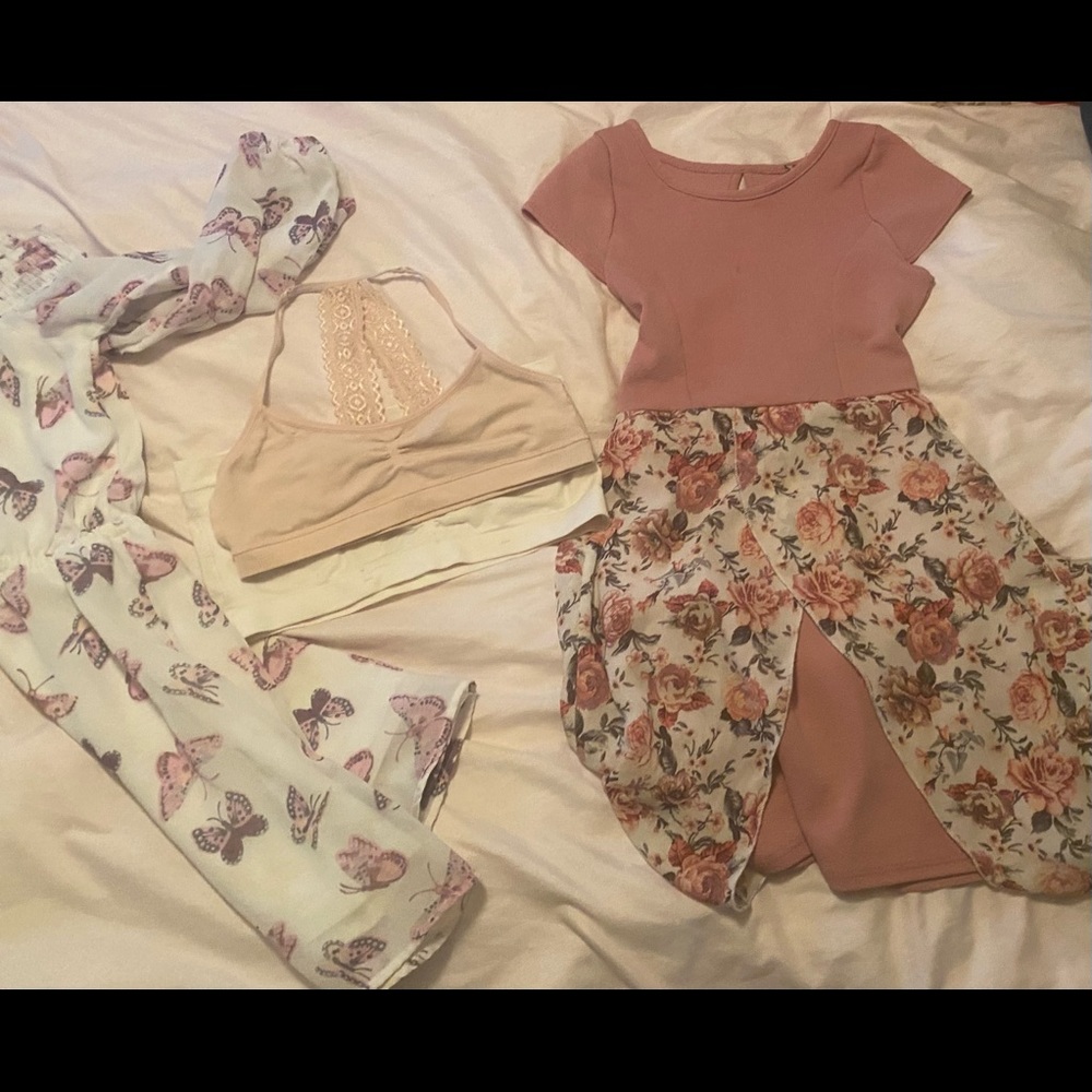 Girls Dresses and Bra Bundle
